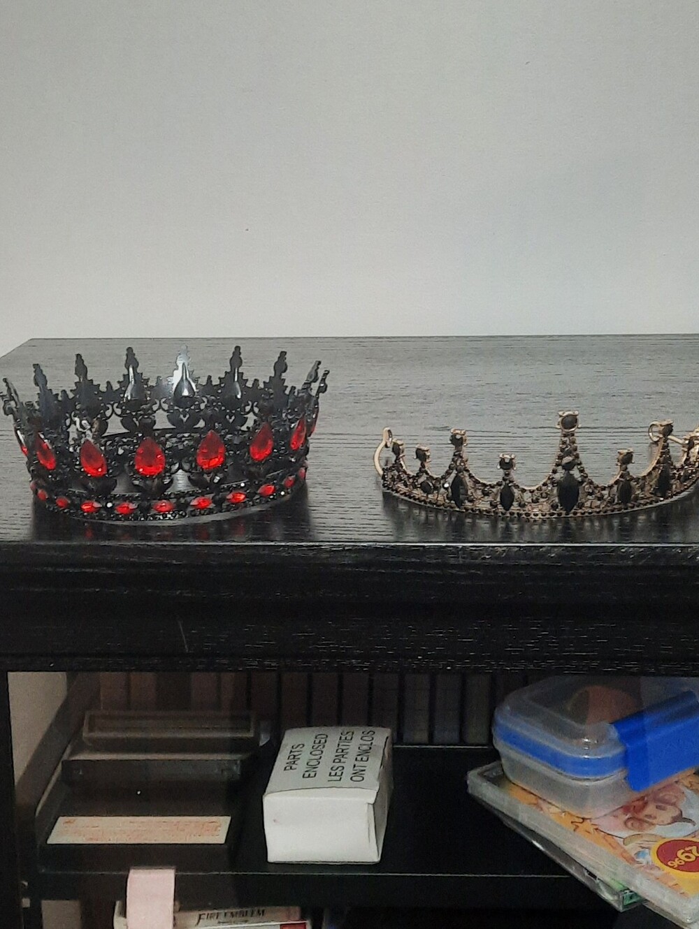 Set Of 2 Dark Colored Crowns For Womens